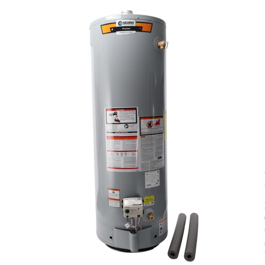 WATER HEATER 40 gal 40 mbh NAT GAS TALL FOAM STATE, item number: GS640BCT